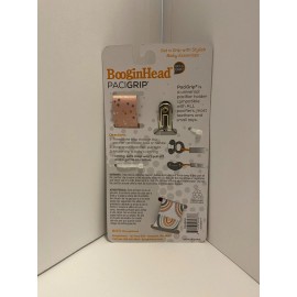 BOOGINHEAD Pacigrip 2 Pacifier Clips, Pink & White, Nuk Baby Infant