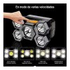 Set de 2 lámparas de cabeza recargables USB 5 LED