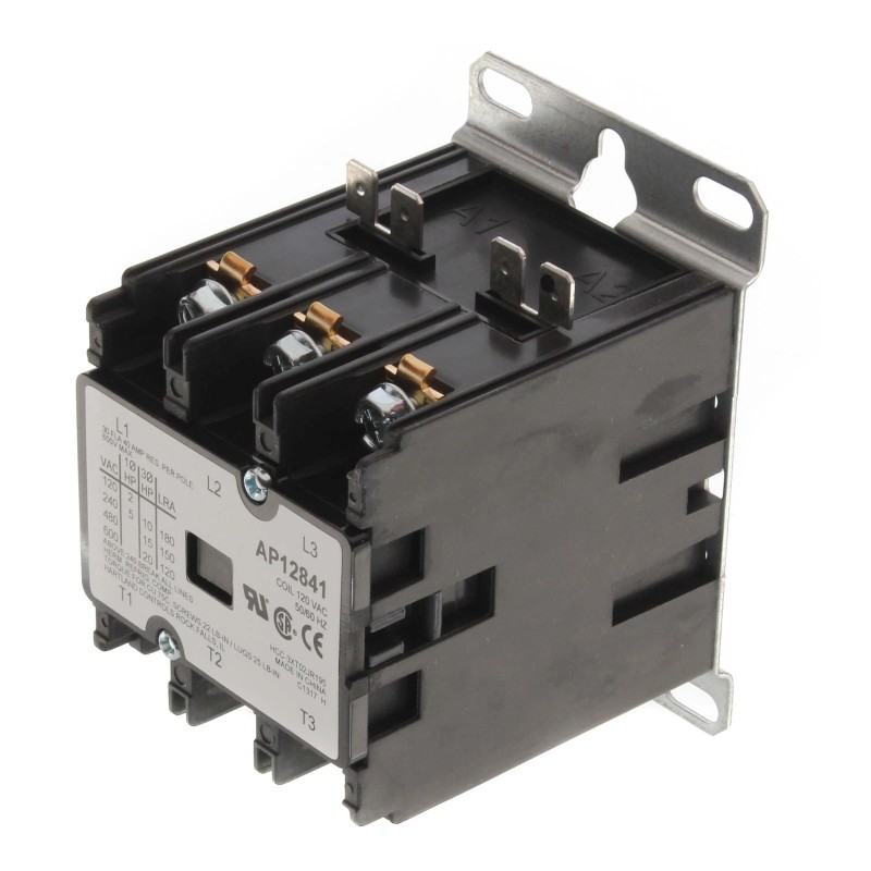RHEEM WATER HEATER SP12841 120v 3 Pole Contactor Assembly AP12841