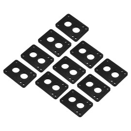 PATIKIL 1/4" Skateboard Riser Pads, 10 Pack PU 3x2 Skateboard Riser Pads Angled Wedge Shock Pads for Skateboard Truck, Black