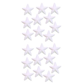 STOBOK Polystyrene Star Polystyrene Balls Christmas Star for DIY Crafts Felting Crafts Home Craft Christmas Decoration 7.5 cm Pack of 10 (White)