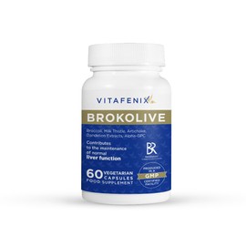 Vitafenix Liver Support & Detox Supplement Capsules – High Strength Sulforaphane from Broccoli Sprout Extract, Milk Thistle, Dandelion, Artichoke and Alpha GPC – 60 Vegan Capsules