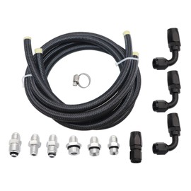 NLQR Universal Power Steering Pump Hose Kit, Fit For LS Swap LS1 LS3, Replace 551082, LS Swap Pressure Return Line Swap