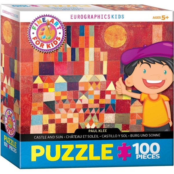 EuroGraphics Castle and Sun by Paul Klee 100-Piece Puzzle, Multi