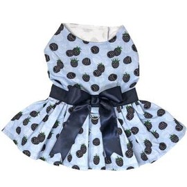 Blackberries Dog Dress with Matching Leash (X-Small)
