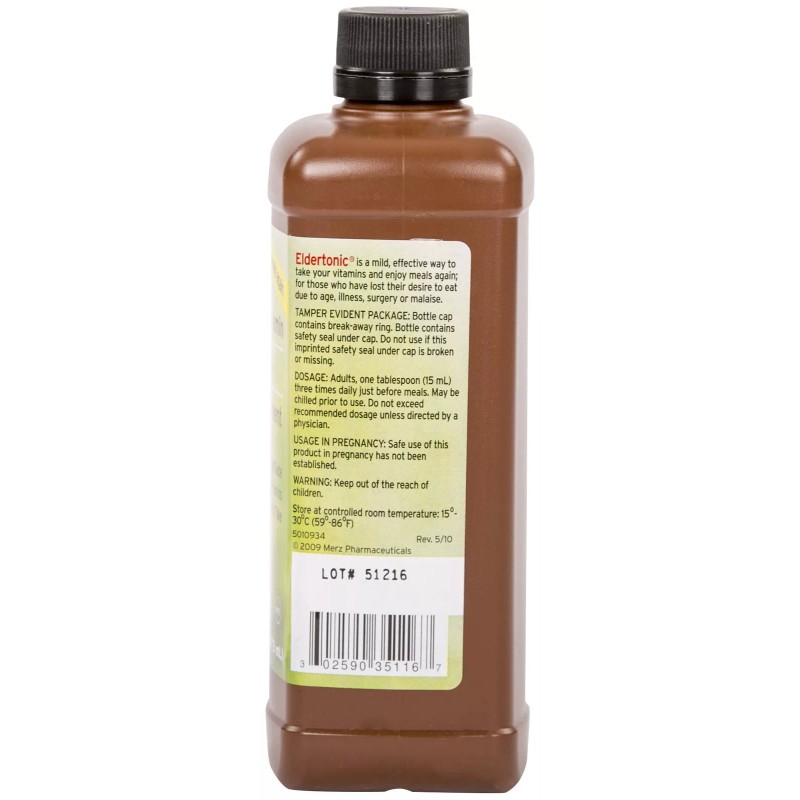 Senokot Elder Tonic 16 Fl Oz Multivitamin Mineral Supplement B