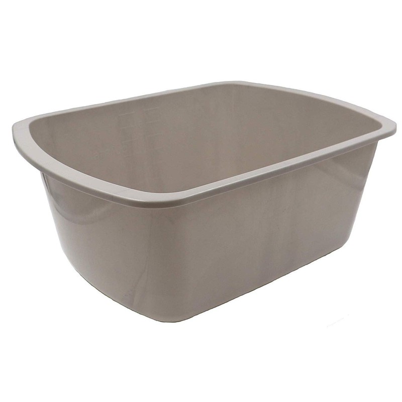 Comfort Axis Rectangular Plastic Wash Basin with Graduations, 7 Quart,