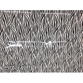 Cutting Sheet Zebra Pattern 59.8 x 11.8 inches (152 x 30 cm), Glossy Wrapping Sheet, Zebra Sticker