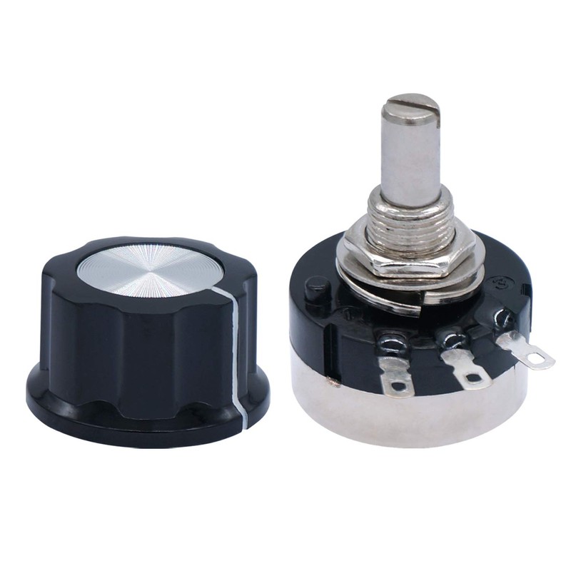 2pcs RV24YN20S Single Turn Carbon Film Rotary Taper Potentiometer Used
