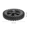 ARTIBETTER 6.2 Inch Rubber Air Compressor Replacement Wheels Quiet Caster