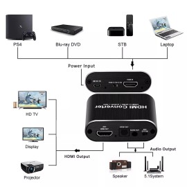 avedio Links 4K@60Hz HDMI Audio Extractor, HDMI to HDMI + Optical Toslink SPD...