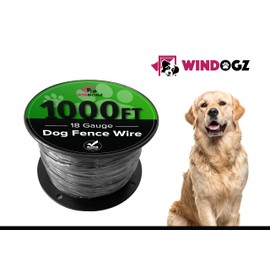 Bamboo Voyage Dog Fence Wire for Electric Dog Fence System, 18 Gauge Pro Grade Wire, Easy to Install, Compatible with reputable Underground Fence Brands, Durable and Thick Wire 1000 FT