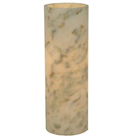 Meyda Tiffany 123461 Cylinder Light Jadestone Flat Top Candle Cover/Holder, 3.4" Width x 9.75" Height, Green