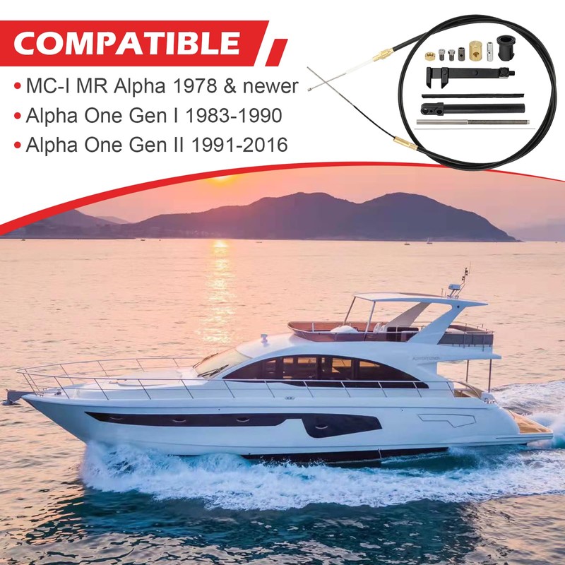 865436A02 Lower Shift Cable Kit For Mercruiser Alpha Gen One