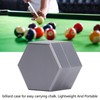 Mini Portable Billiard Chalk Case Hexagonal Pool Cue Chalk Box