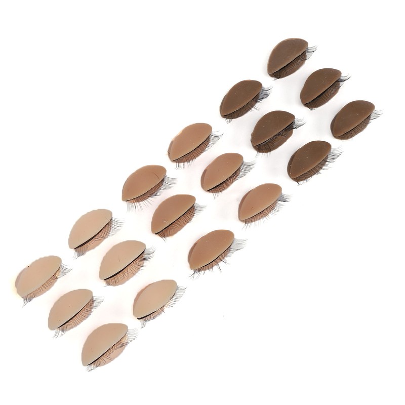 9 Pairs Replaced Eyelids Silicone Removable Eyelids with Lashes for