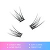 LANKIZ DIY Eyelash Extensions, Individual Eyelash Extensions, 120 Clusters, Soft