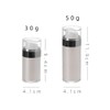 JIHUOO Pack of 2 Acrylic Pump Bottles Empty Travel Emulsion