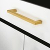 Aibeli Cabinet Handles 10 Pack Brushed Brass Drawer Pulls 5