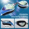 WAVE Myopic Swimming Goggles, No Leakage, Anti-Fog, UV Protection, Nearsighted
