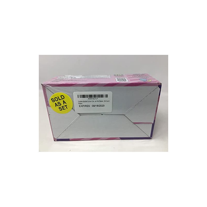 Dubble Bubble Cotton Candy Bubble Gum 4 Pieces Per Sleeve