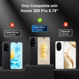 GiiYoon 3 PACK Screen Protector for Honor 200 Pro Flexible TPU Film [Support Fingerprint Touch] [HD Full Coverage] [Easy Installation] [Scratch Resistant]