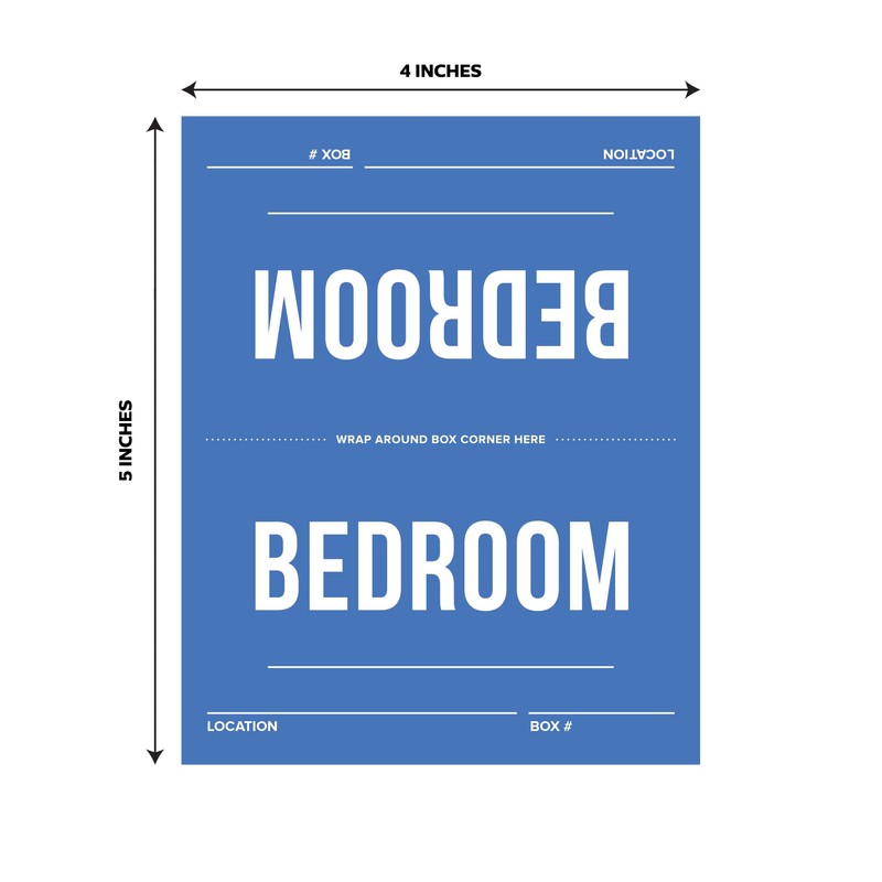 Home Packing Labels - 160 Set Color-Coded Moving Stickers, New