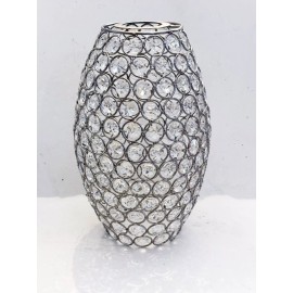 Westinghouse 10” Crystal Jewel Beads Oval Shade Chrome Pendant Shade