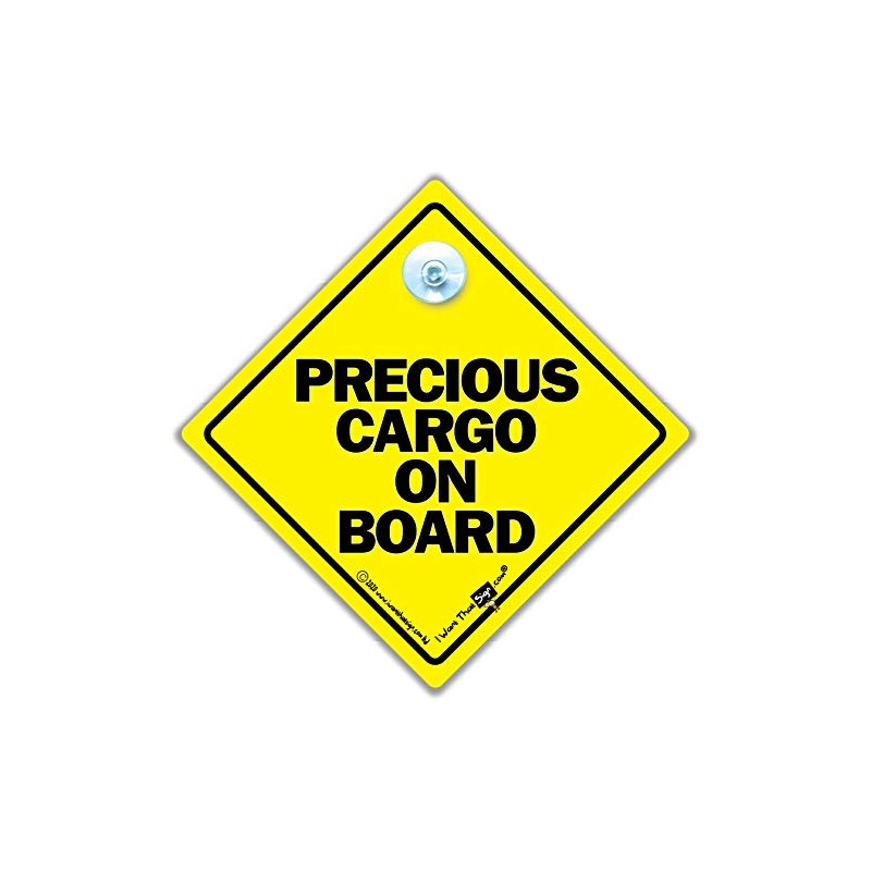 Precious Cargo On Board Car Sign, Baby On Board Sign