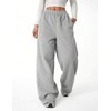 FACDIBY Fleece Lined Sweatpants for Women Wide Leg High Waisted