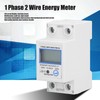 1 Phase 2 Wire Energy Meter Multifunctional LCD Digital Display