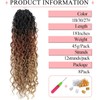 QIDESHENG 18" Goddess Locs Crochet Hair Extensions - 8 Packs
