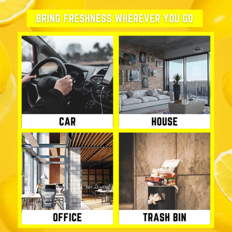 Wonder Wafers 75 count Air Fresheners Individually Wrapped, Fresh Lemon