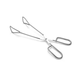 Hiash 11" Heavy Duty Stainless Steel Kitchen Scissor Tongs with Comfortable Ergonomic Grip, Heat Resistant tongs for Cooking & BBQ