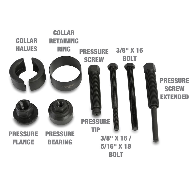 OEMTOOLS 37031 Power Steering Pulley Puller and Installer Kit, Removes