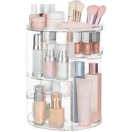 El aliado ideal para tu rutina de belleza con Pantio: Organizador Giratorio 360 Grados de Acrílico Transparente con 7 Niveles Ajustables premium que te permite maximizar