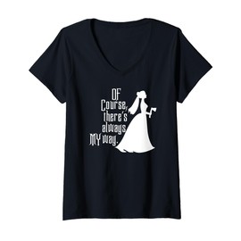 Womens Haunted Mansion, Bride, Of Course There's Always My Way V-Neck T-Shirt