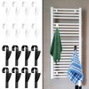 FengFution 16 PcsRadiator Hooks for Towels, Bathroom Radiator Towel Rail