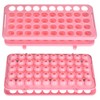 BIGLEE Plastic Test Tube Holder Rack with Silicone Pad for