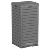 EAST OAK 38 Gallon Outdoor Trash Can, Waterproof Resin Garbage