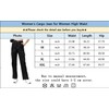 Womens Cargo Denim Jeans High Waisted Stretchy Flap Pocket Straight