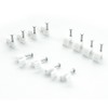 BG Electrical Round Cable Clips, Pack of 50, White, 6