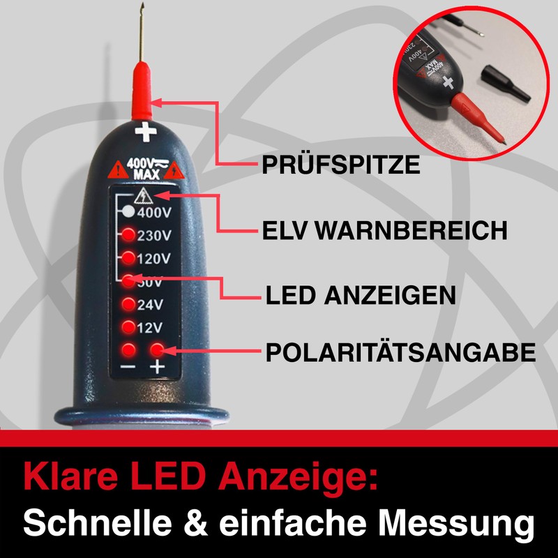 HGL -400 Voltage Tester Double Pole 400 V AC/DC with