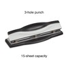 Staples Brand High End 3 Hole Adjustable Punch