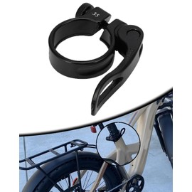 NACORE Ebike Seat Post Clamp, 35mm Bike Seatpost Collar Tube Quick Release Ring Clamp For Adventure, Adventure.2/Step-Through Electric Bike Bicycle, BLACK