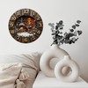 Rustic Wooden Fireplace Cabin Wall Clock 10-Inch Wooden Wall Clock,
