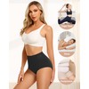 YDQ Women's High Waisted Cotton Underwear Stretch Tummy Control Underwear