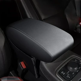 AOMSAZTO Black Leather Armrest Covers for Grand Cherokee 2011-2021 Jeep Console Cushion for Grand Cherokee（not for 2022