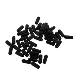 Levemolo 50pcs Headset Mic Rubber Protective Covers Scratch Sleeves for Compatibility Easy Replacement Durable Rubber Material Sleek Black Design