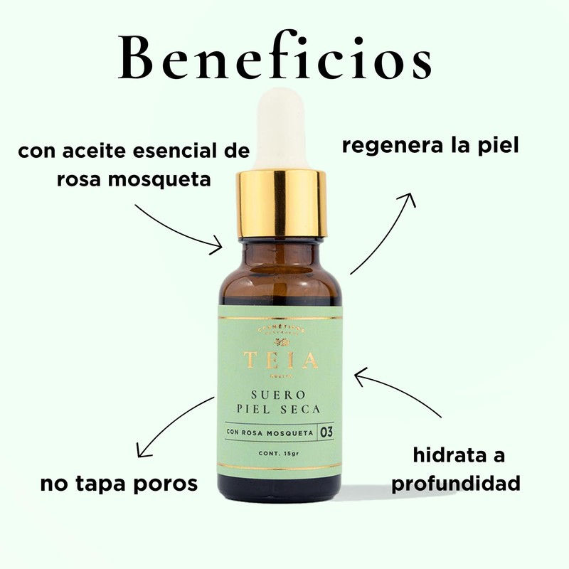 TEIA Cosméticos - Suero y aceite facial 100% natural para